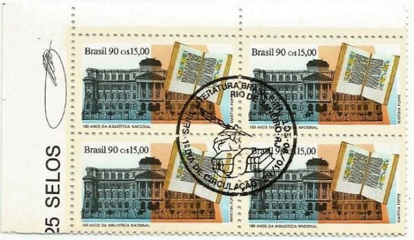 QC1708CBC - LITERATURA BRASILEIRA 180 ANOS DA BIBLIOTECA NACIONAL (29/10/1810) - 1990 - CBC