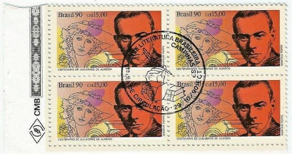 QC1710CBC - LITERATURA BRASILEIRA 100 ANOS DO NASCIMENTO DE GUILHERME DE ALMEIDA (1890-1969) - 1990 - CBC