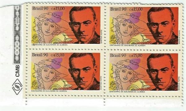 QC1710MINT - LITERATURA BRASILEIRA 100 ANOS DO NASCIMENTO DE GUILHERME DE ALMEIDA (1890-1969) - 1990 - MINT