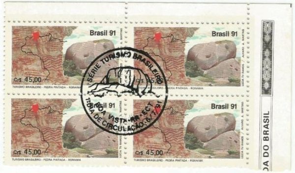 QC1742CBC - TURISMO BRASILEIRO PEDRA PINTADA/RORAIMA E DEDO DE DEUS - RIO DE JANEIRO - 1991 - CBC
