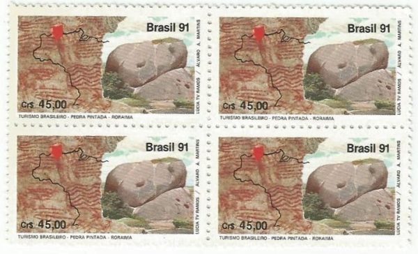 QC1742MINT - TURISMO BRASILEIRO PEDRA PINTADA/RORAIMA E DEDO DE DEUS - RIO DE JANEIRO - 1991 - MINT