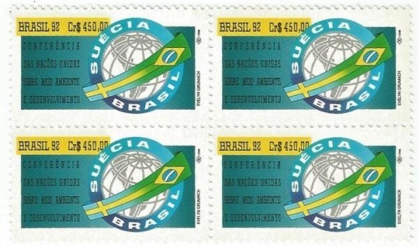 QC1798MINT - CONFERÊNCIA DAS NAÇÕES UNIDAS SOBRE MEIO AMBIENTE E DESENVOLVIMENTO (ECO-RIO) - 1992 - MINT