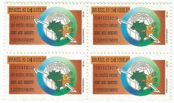 QC1800MINT - CONFERÊNCIA DAS NAÇÕES UNIDAS SOBRE MEIO AMBIENTE E DESENVOLVIMENTO (ECO-RIO) - 1992 - MINT