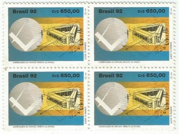 QC1817MINT - HOMENAGEM AO GRANDE ORIENTE DO BRASIL - 1992 - MINT