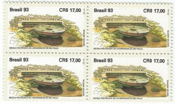 QC1859MINT - ESCOLAS DE ENGENHARIA NO BRASIL - UFRJ E USP - 100 ANOS DA CRIAÇÃO DA ESCOLA POLITÉCNICA DE SÃO PAULO-USP - 1993 - MINT