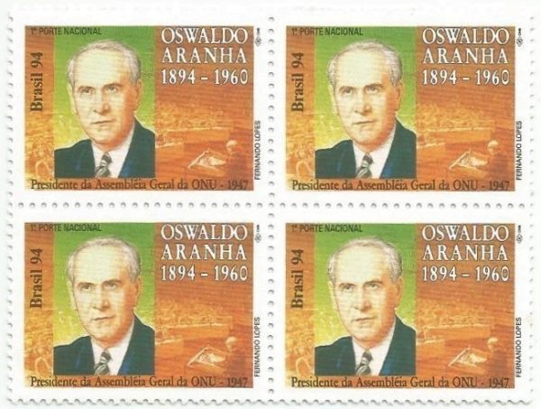 QC1904MINT - CFN - OSWALDO ARANHA, POLÍTICO - 1994 - MINT