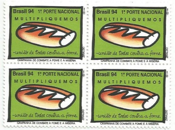 QC1908MINT - CAMPANHA DE COMBATE À FOME E À MISÉRIA - CFN - 1994 - MINT