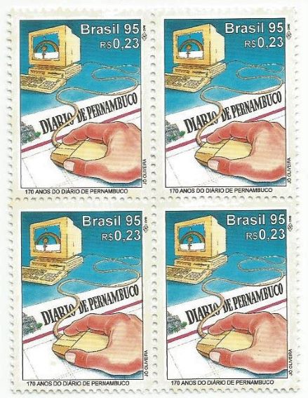 QC1984MINT - 170 ANOS DO DIÁRIO DE PERNAMBUCO - 1995 - MINT