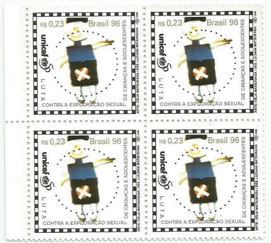 QC1990MINT - 50 ANOS DO FUNDO DAS NAÇÕES UNIDAS PARA A INFÂNCIA - UNICEF - 1996 - MINT