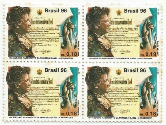 QC2005MINT - 150 ANOS DO NASCIMENTO DA PRINCESA ISABEL - A REDENTORA - 1996 - MINT