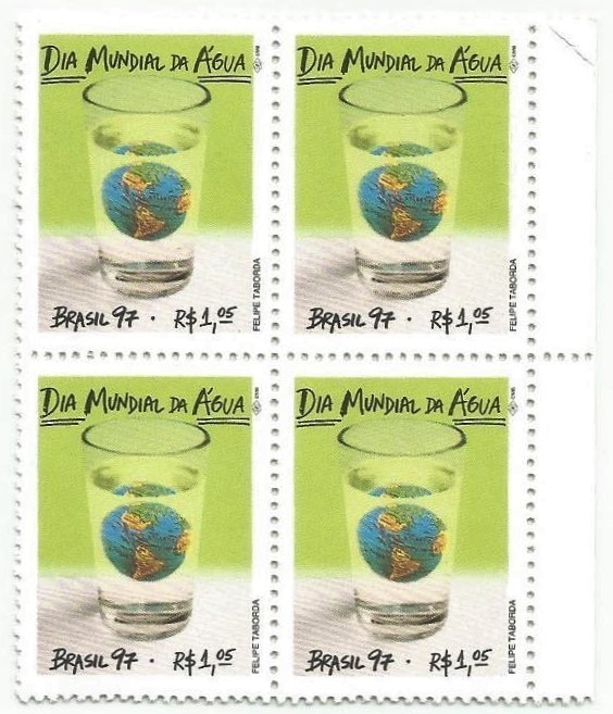 QC2027MINT - DIA MUNDIAL DA ÁGUA - 1997 - MINT