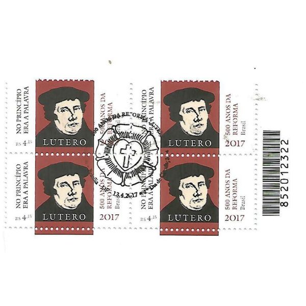 QC3690 - 500 anos da Reforma Luterana - Emissão Conjunta - Brasil/Alemanha - 2017 - CBC