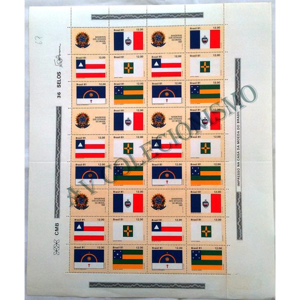 SCF1231 - Bandeiras dos Estados do Brasil - I - 1981
