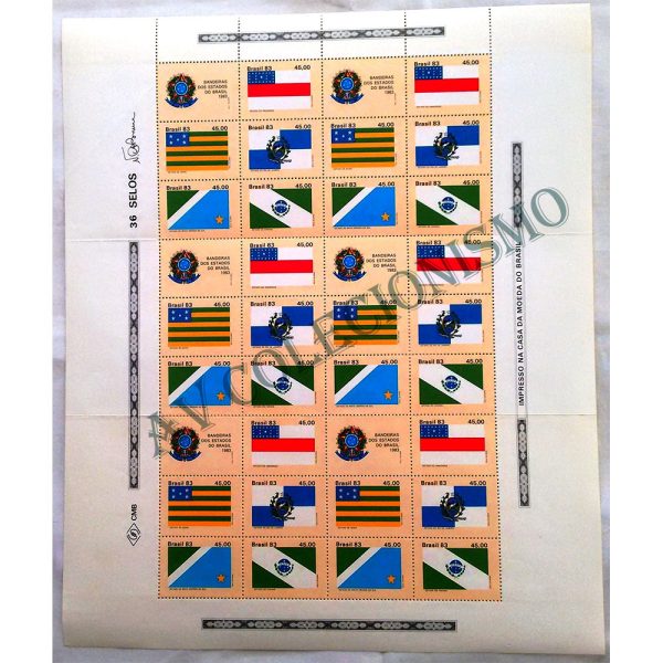 SCF1363 - Bandeiras dos Estados do Brasil - III - 1983