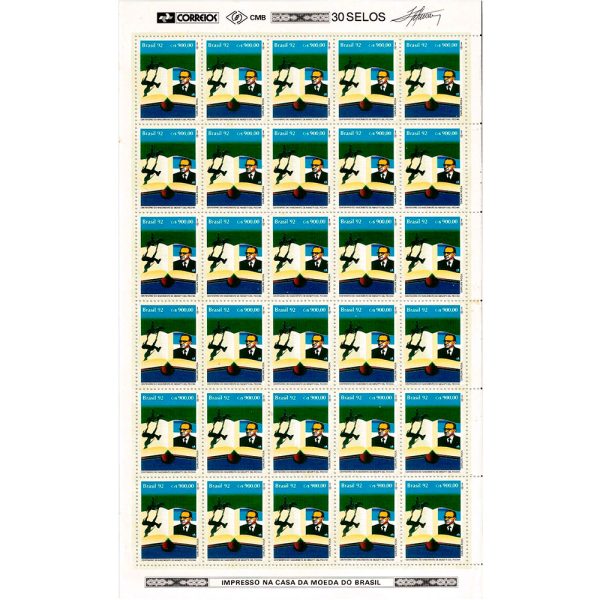 SCF1820 - Literatura Brasileira - Dia do Livro - Centenário de Paulo Menotti Del Picchia - 1992