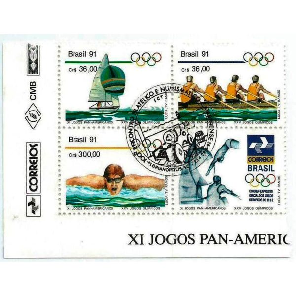 SCS1727 CBC - XI Jogos Pan-Americanos (Havana/Cuba) XXVº Jogos Olímpicos (Barcelona - 92/Espanha) - 1991