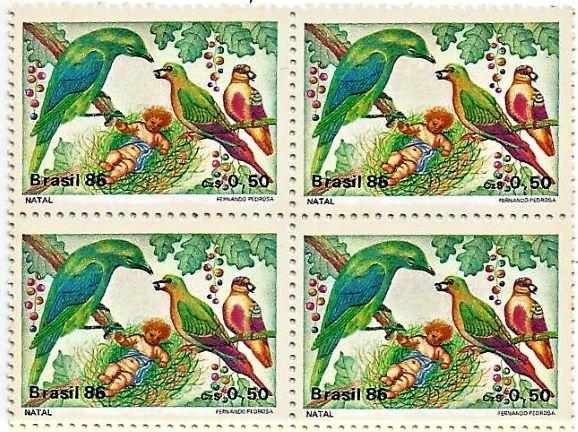 QC1530MINT - NATAL 86 - PÁSSAROS - 1986 - MINT