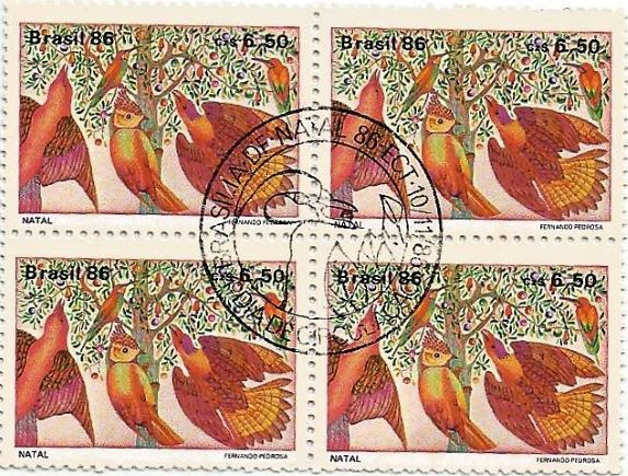 QC1531CBC - NATAL 86 - PÁSSAROS - 1986 - CBC