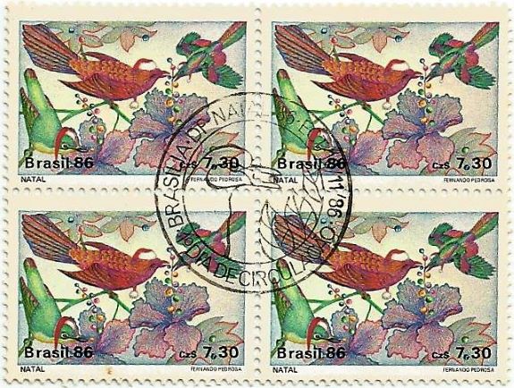 QC1532CBC - NATAL 86 - PÁSSAROS - 1986 - CBC