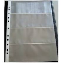 Folhas para 4 Cédulas - PP - Furos Universais - 32Cm x23 Cm