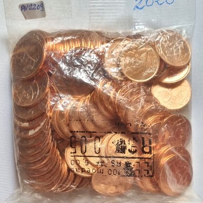 Sachê com 100 moedas - 10 centavos - Brasil - 2020