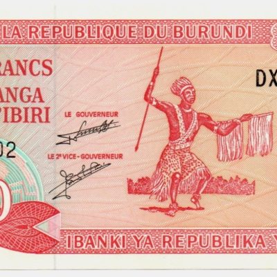 Cédula - Burundi - Km027d - 20 Francos - 2007- FE