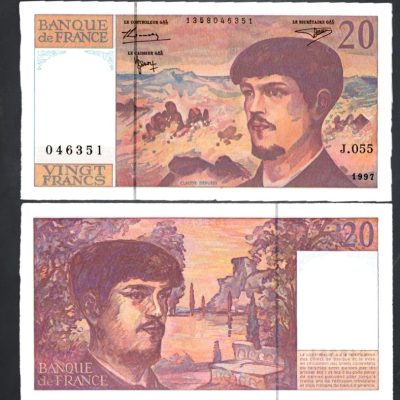 Cédula - França - Km151a - 20 Francos - 1997 - FE