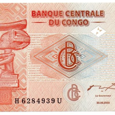Cédula - Congo - Km093 - 10 Francos - 2003 - FE