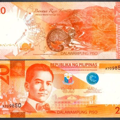 Cédula – Filipinas – Km206 – 20 Pesos – 2010 – FE
