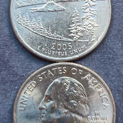 Moeda Estados Unidos da América - Km372 - Quarter Dólar - 2005P - Estados - Oregon
