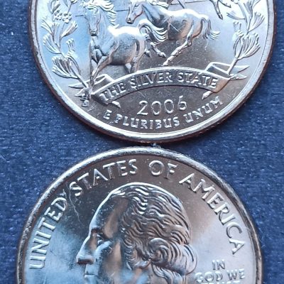 Moeda Estados Unidos da América - Km382 - Quarter Dólar - 2006P - Estados - Nevada