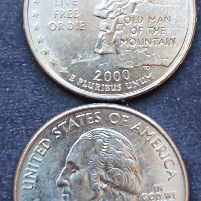 Moeda Estados Unidos da América - Km308 - Quarter Dólar - 2000P - Estados - New Hampshire