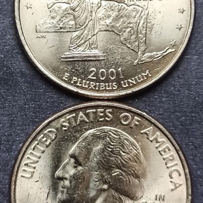 Moeda Estados Unidos da América - Km318 - Quarter Dólar - 2001P - Estados - New York