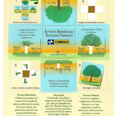 B165 - Arvores Brasileiras - Tesouros Naturais - 2011 - MINT