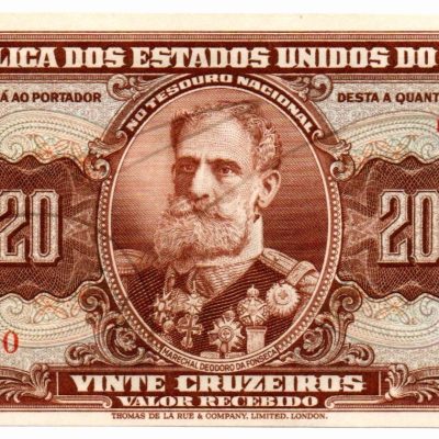 C083 - 20 Cruzeiros - Autografada - 1950 - FE