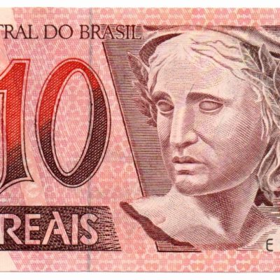 C299 - Cédula Brasil - 10 Reais - 2008 - FE - 1ª Serie