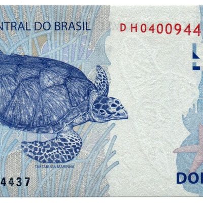 C336A - Cédula Brasil - 2 Reais - Série - DH - 2016 - FE