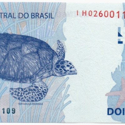 C339H - Cédula Brasil - 2 Reais - Série - IH - 2020 - FE