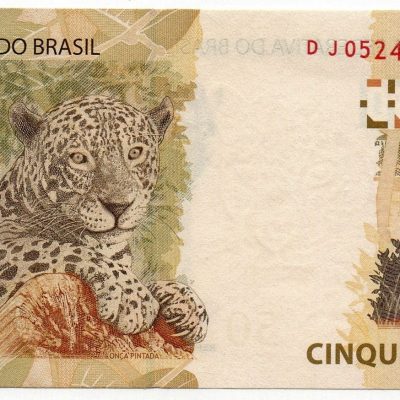 C357S - Cédula Brasil - 50 Reais - Série - DJ - 2013 - FE