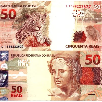 C363L - Cédula Brasil - 50 Reais - Série - LI- 2021 - FE
