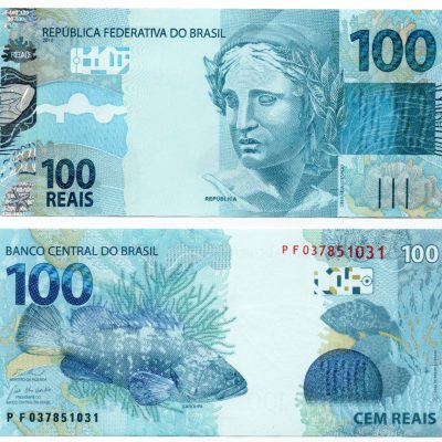 C369RFE – Cédula Brasil – 100 Reais – Série – PF- 2024 – FE