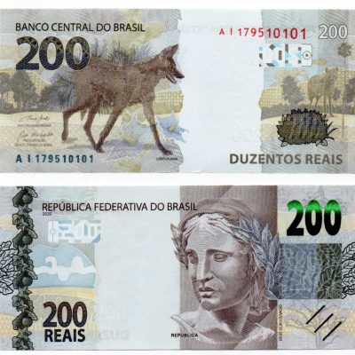 C370CFE – Cédula Brasil – 200 Reais – Série – AI – 2020 – FE
