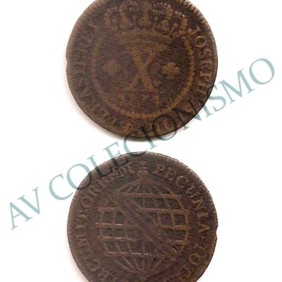 MCO 140 - Moeda X Réis  - 1774 - BC/MBC - Coroa Alta
