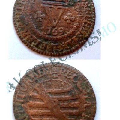 MCO 182 - Moeda V Réis  - 1769 - Escassa - MBC