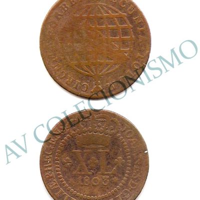 MCO 394 - Moeda XL réis - 1803 - Coroa Alta - MBC