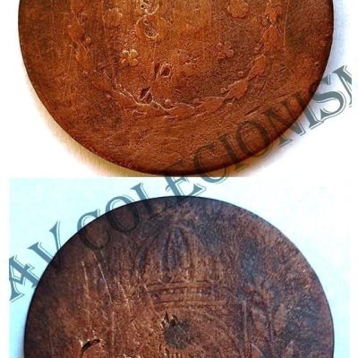 MCO 659 - Moeda Cobre - 80 réis - 1830B - R/BC - Contra Marca