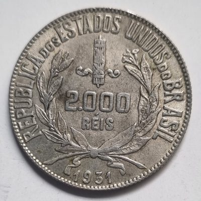 MPR 717 - Moeda 2000 réis - Prata - 1931 - SO