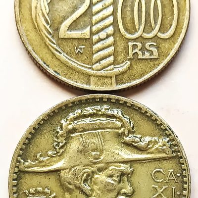MVM 162 - Moeda 2000 réis - Bronze-Alumínio - 1938 -  Duque de Caxias - SERRILHA -MBC
