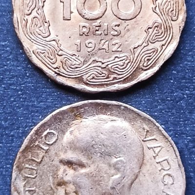 MVM 165 - Moeda 100 réis - Níquel Rosa - 1942 - Getúlio Vargas - SOB