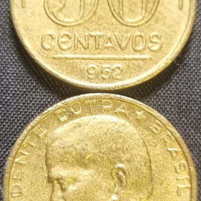 MVM 219 - Moeda 50 centavos - Bronze-Alumínio - 1952 - General Eurico Gaspar Dutra - FC